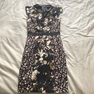 Patterned midi dress